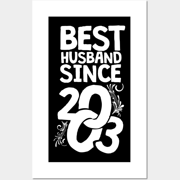 'Best Husband Since 2003' Sweet Wedding Anniversary Gift Wall Art by ourwackyhome